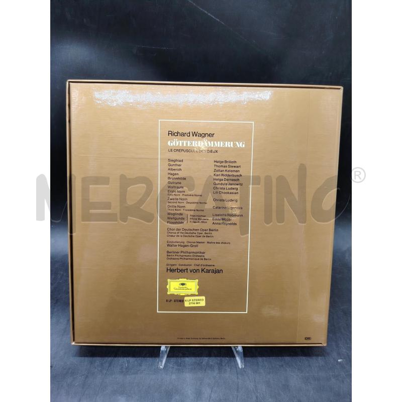 LP DEUTSCHE GRAMMOPHON WAGNER KARAJAN GOTTERDAMMERUNG | Mercatino dell'Usato Roma eur 2