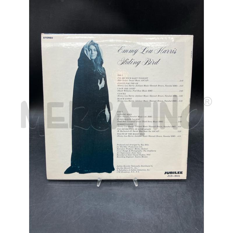 LP EMMY LOU HARRIS GLIDING BIRD PROMO | Mercatino dell'Usato Roma eur 2