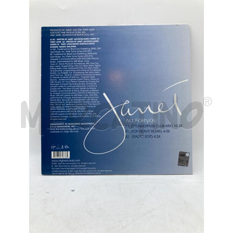 LP JANET ALL FOR YOU | Mercatino dell'Usato Roma eur 3