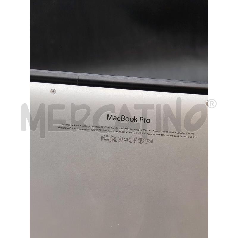 MACBOOK PRO APPLE A1425 + CARIC | Mercatino dell'Usato Roma eur 4