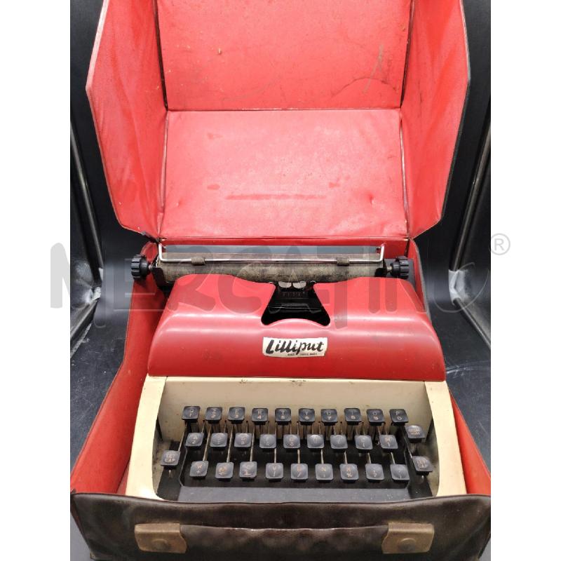 MACCHINA DA SCRIVERE LILLIPUT ROSSA | Mercatino dell'Usato Roma eur 1
