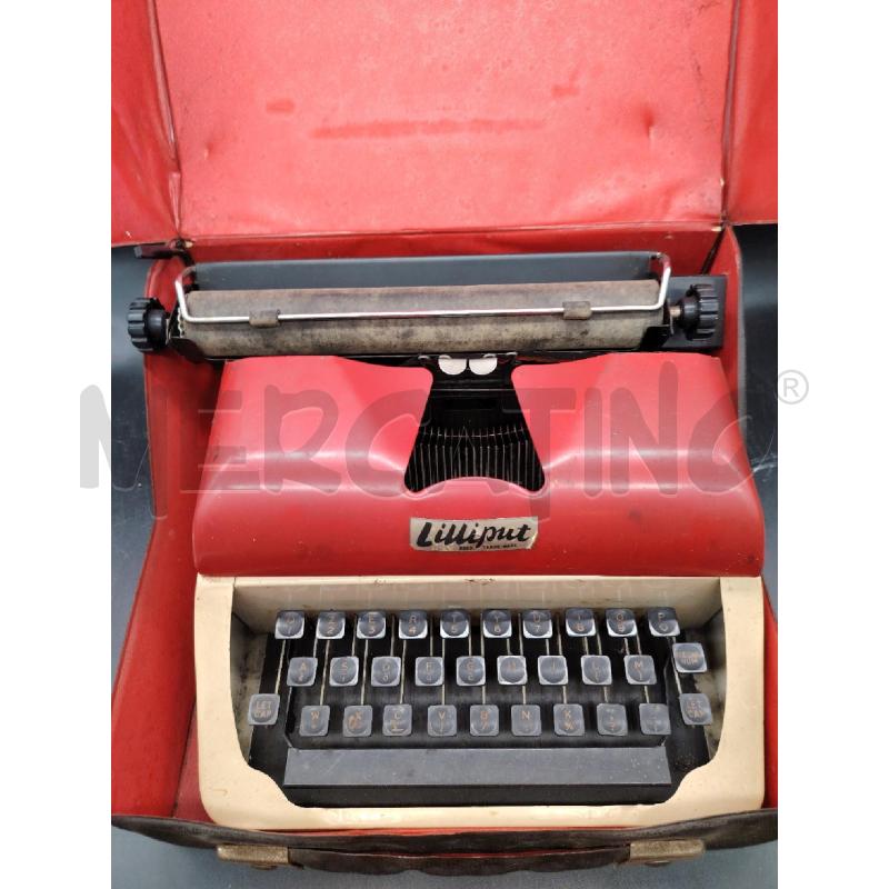 MACCHINA DA SCRIVERE LILLIPUT ROSSA | Mercatino dell'Usato Roma eur 2