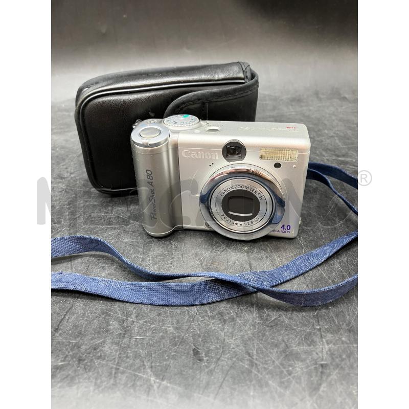 MACCHINA FOTOGRAFICA CANON POWERSHOT A80 | Mercatino dell'Usato Roma eur 1