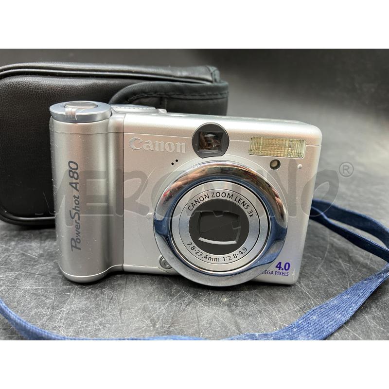 MACCHINA FOTOGRAFICA CANON POWERSHOT A80 | Mercatino dell'Usato Roma eur 2