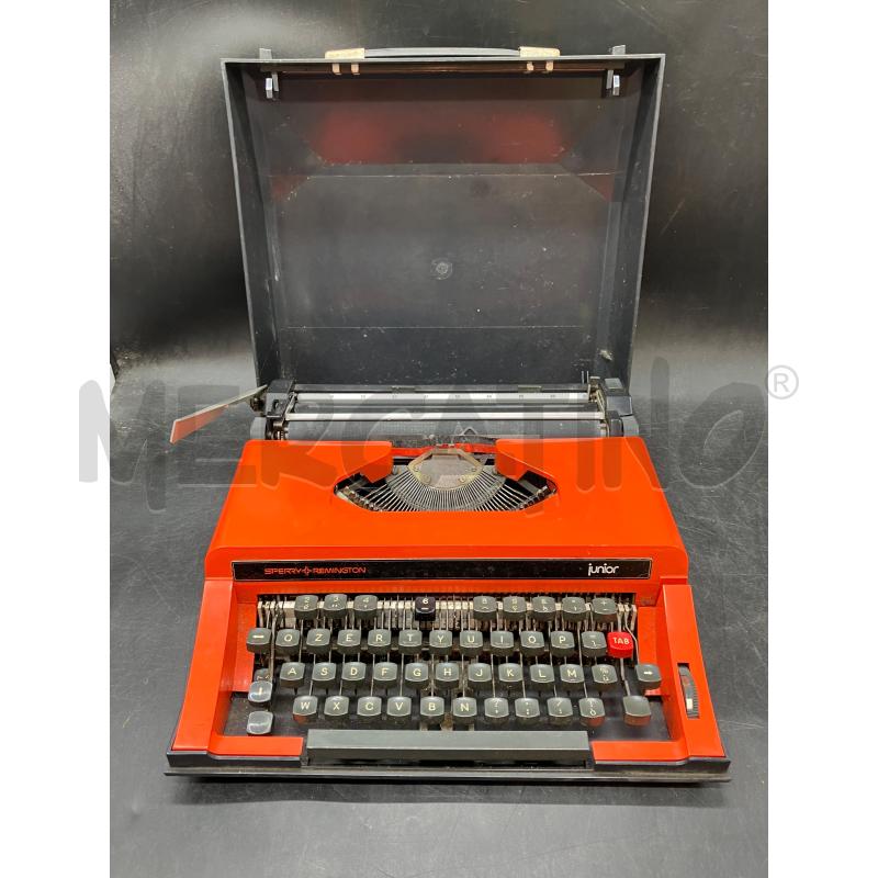MACCHINA  DA SCRIVERE SPERRY REMINGTONE JUNIOR ARANCIO | Mercatino dell'Usato Roma eur 1