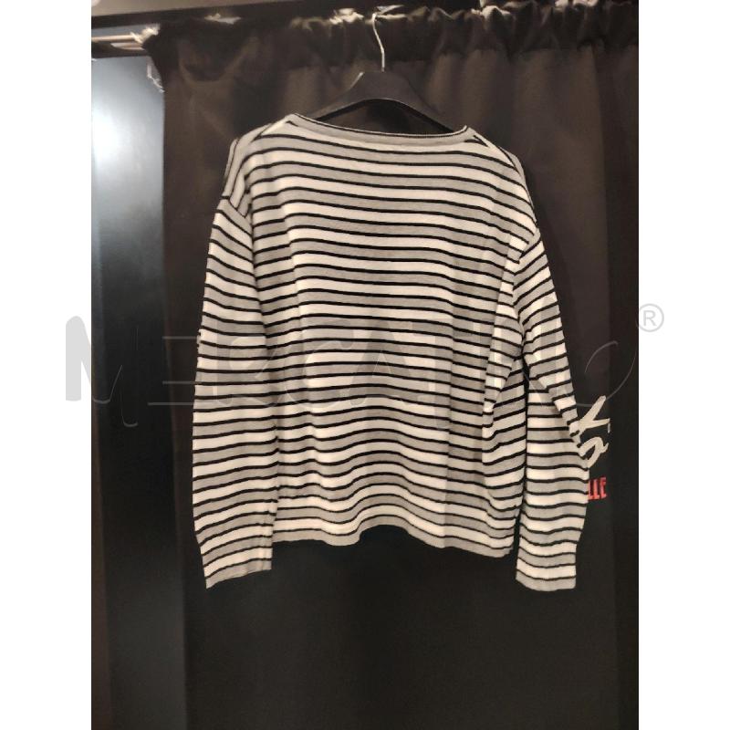 MAGLIA D ANNECLAIRE RIGHE GRI BIA NE COTONE | Mercatino dell'Usato Roma eur 3