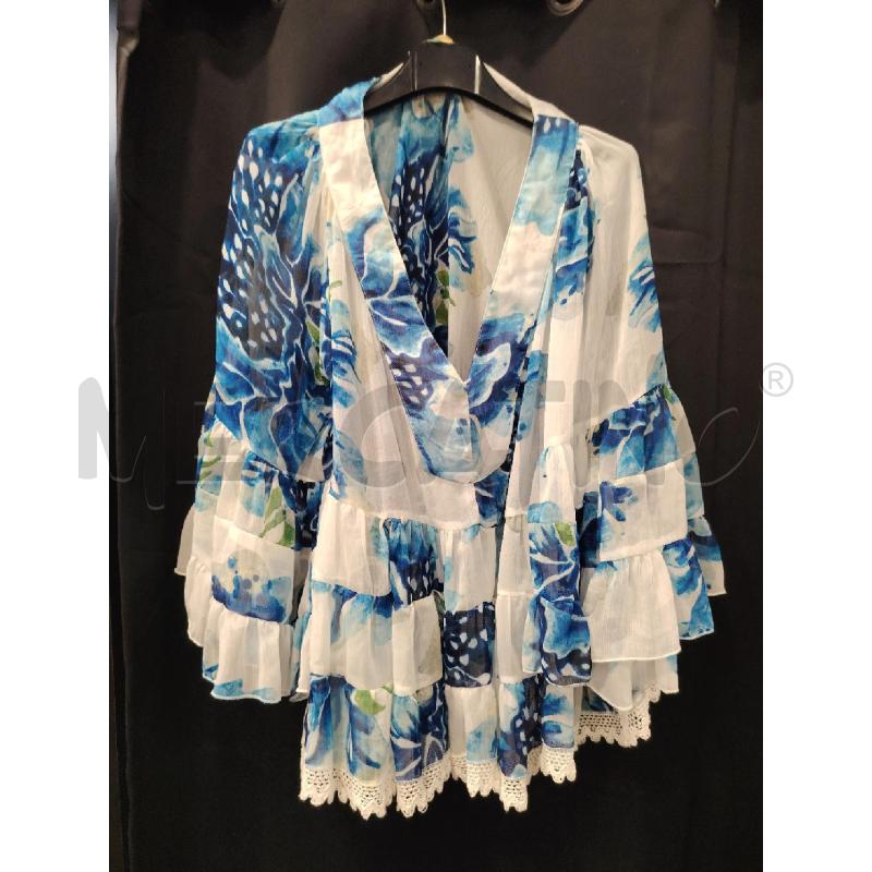 MAGLIA D ANTICA SARTORIA BIANCO BLU VELO | Mercatino dell'Usato Roma eur 1