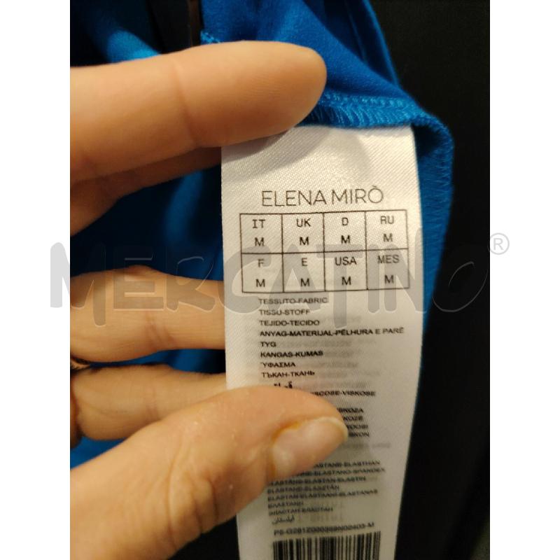 MAGLIA D ELENA MIRÒ BLU ELETTRICO  | Mercatino dell'Usato Roma eur 2