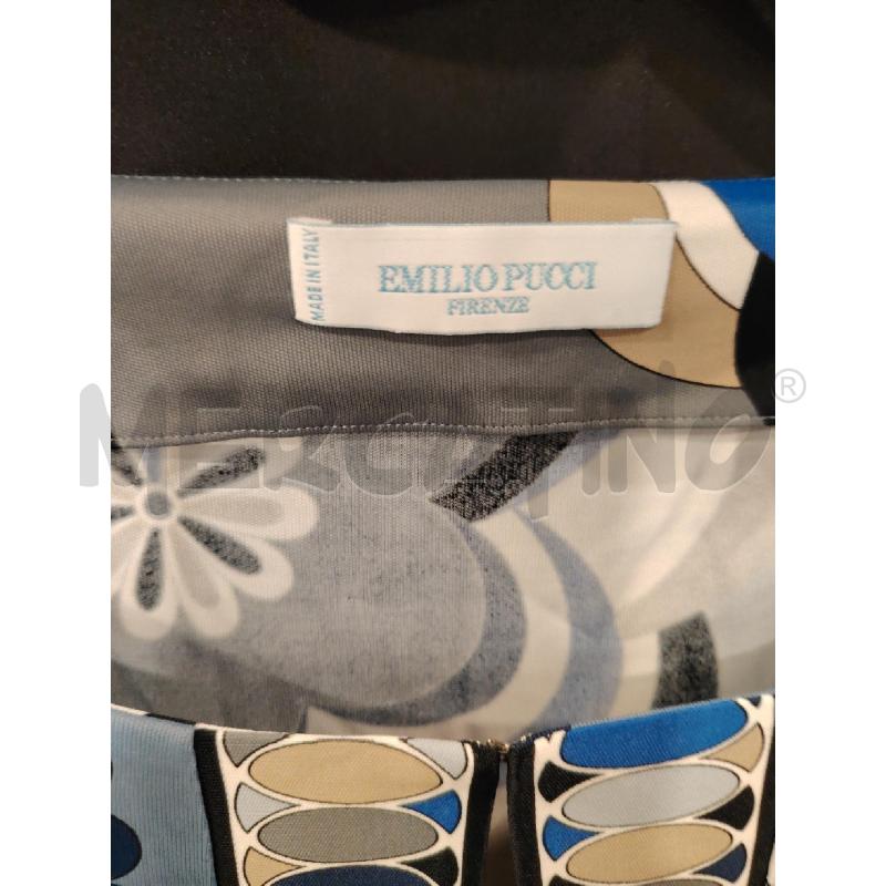 MAGLIA D EMILIO PUCCI FANT FIORE BIA BLU + CINTA | Mercatino dell'Usato Roma eur 2