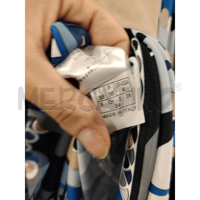 MAGLIA D EMILIO PUCCI FANT FIORE BIA BLU + CINTA | Mercatino dell'Usato Roma eur 3
