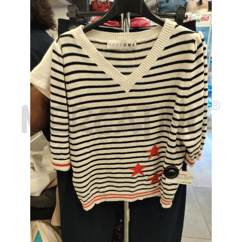 MAGLIA D HAVEONE TIGHE BLU BIA STELLE RSS | Mercatino dell'Usato Roma eur 1