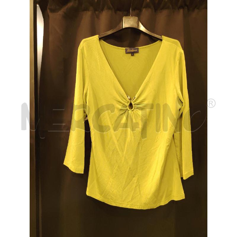 MAGLIA D LUISA SPAGNOLI VERDE SCOLLO SERPENTE SDOR | Mercatino dell'Usato Roma eur 1