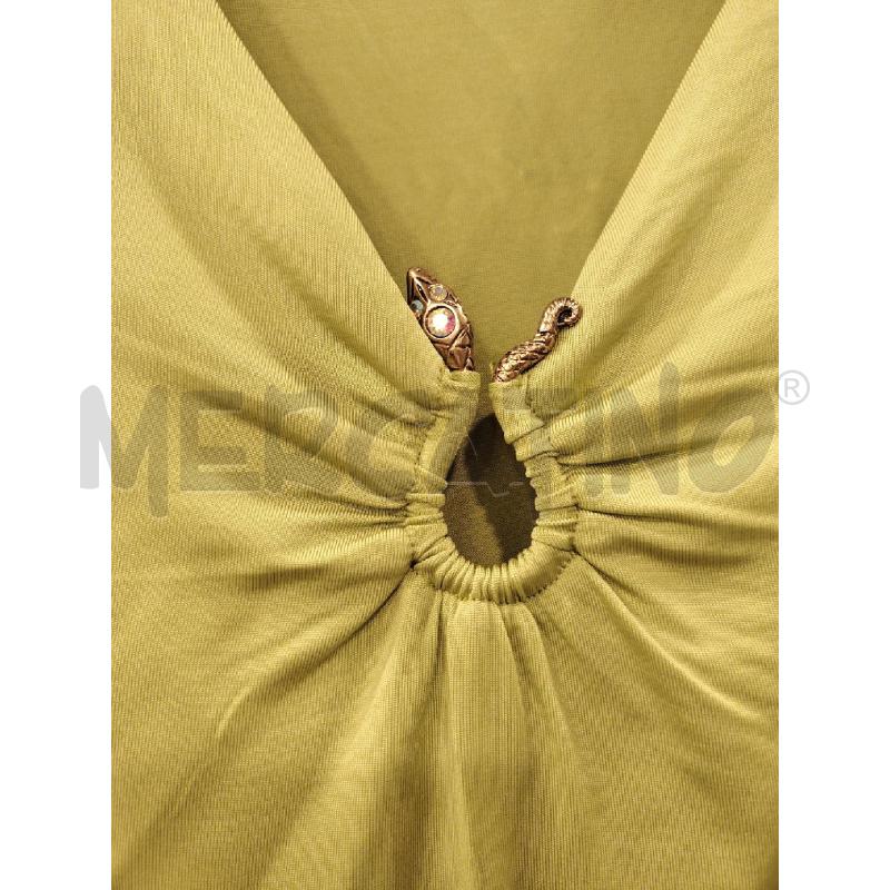 MAGLIA D LUISA SPAGNOLI VERDE SCOLLO SERPENTE SDOR | Mercatino dell'Usato Roma eur 2