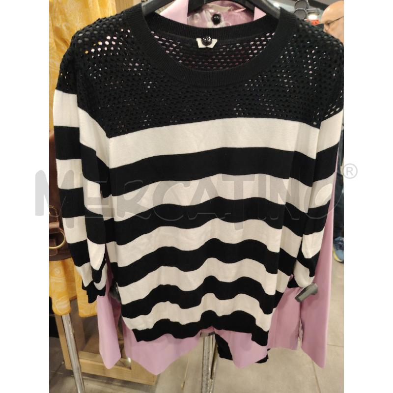 MAGLIA D MARELLA RIGHE BIA NE TRAF SCOLLO | Mercatino dell'Usato Roma eur 1