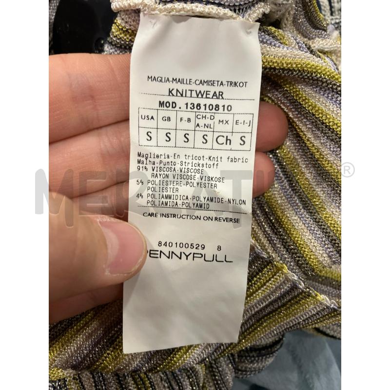 MAGLIA D PENNYBLACK RIGHE BIA BLU GIA LUREX | Mercatino dell'Usato Roma eur 4