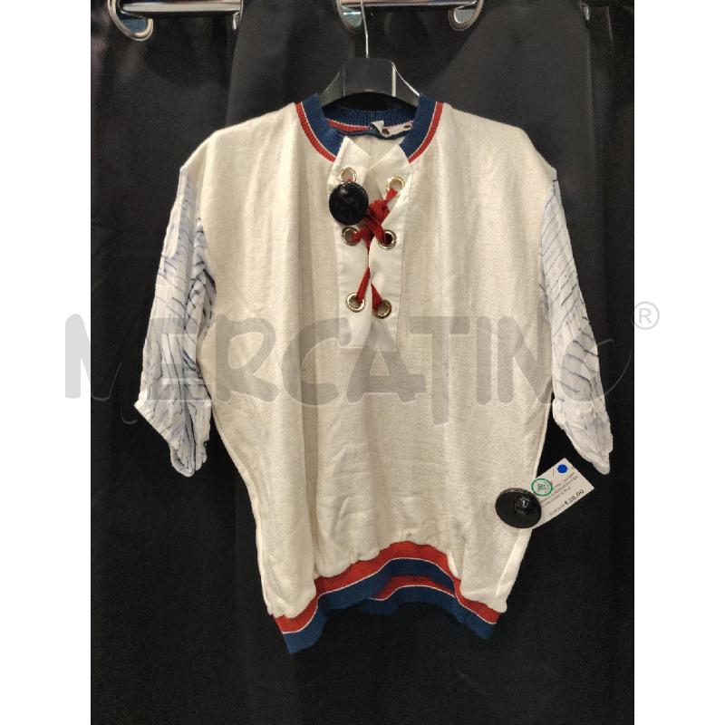 MAGLIA D PIANURASTUDIO GRI MANICA BLU GIOCCO RSS | Mercatino dell'Usato Roma eur 1
