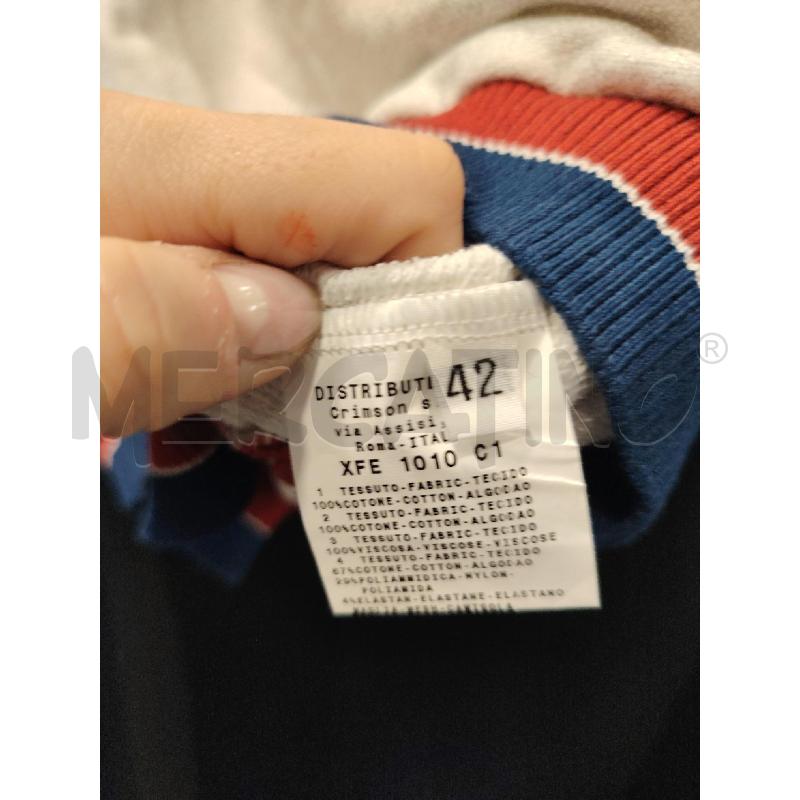 MAGLIA D PIANURASTUDIO GRI MANICA BLU GIOCCO RSS | Mercatino dell'Usato Roma eur 2