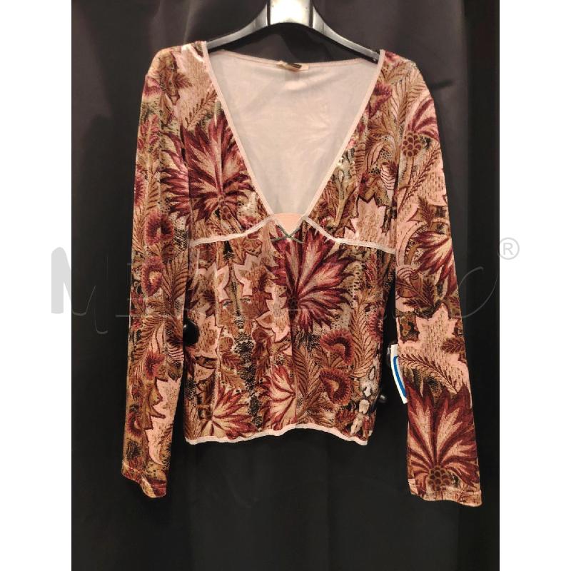 MAGLIA D ROBERTO CAVALLI ROSA FANT VELLUTO | Mercatino dell'Usato Roma eur 1