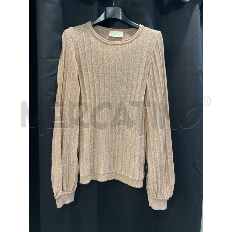 MAGLIA D VICOLO RS LUREX MANICHE LUNGHE COSTINE  | Mercatino dell'Usato Roma eur 1