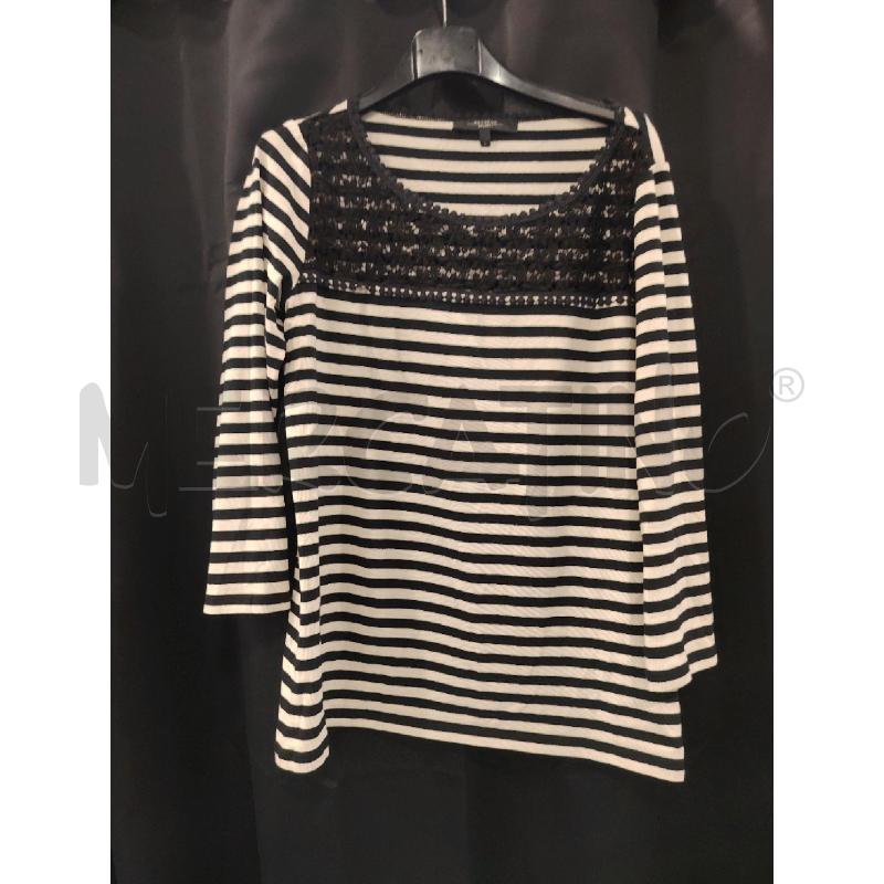 MAGLIA D WEEKEND RIGHE BIA NE | Mercatino dell'Usato Roma eur 1