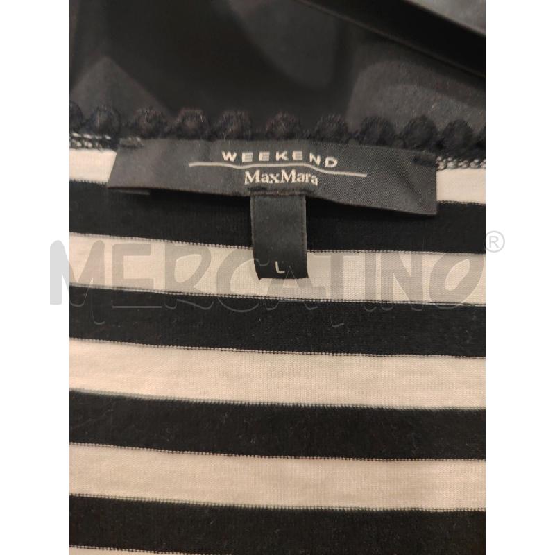 MAGLIA D WEEKEND RIGHE BIA NE | Mercatino dell'Usato Roma eur 2