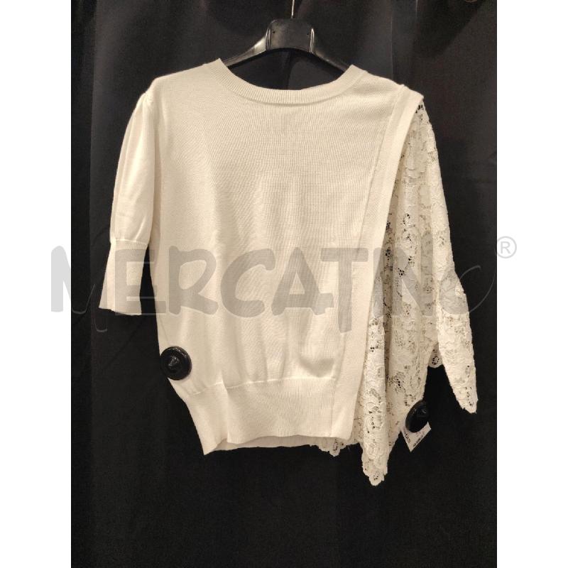 MAGLIETTA D TWINSET BIA PIZZO | Mercatino dell'Usato Roma eur 1