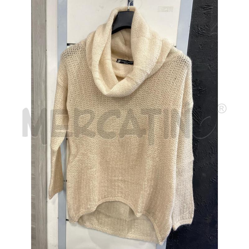 MAGLIONE D KATE BEIGE COLLO ALTO | Mercatino dell'Usato Roma eur 1