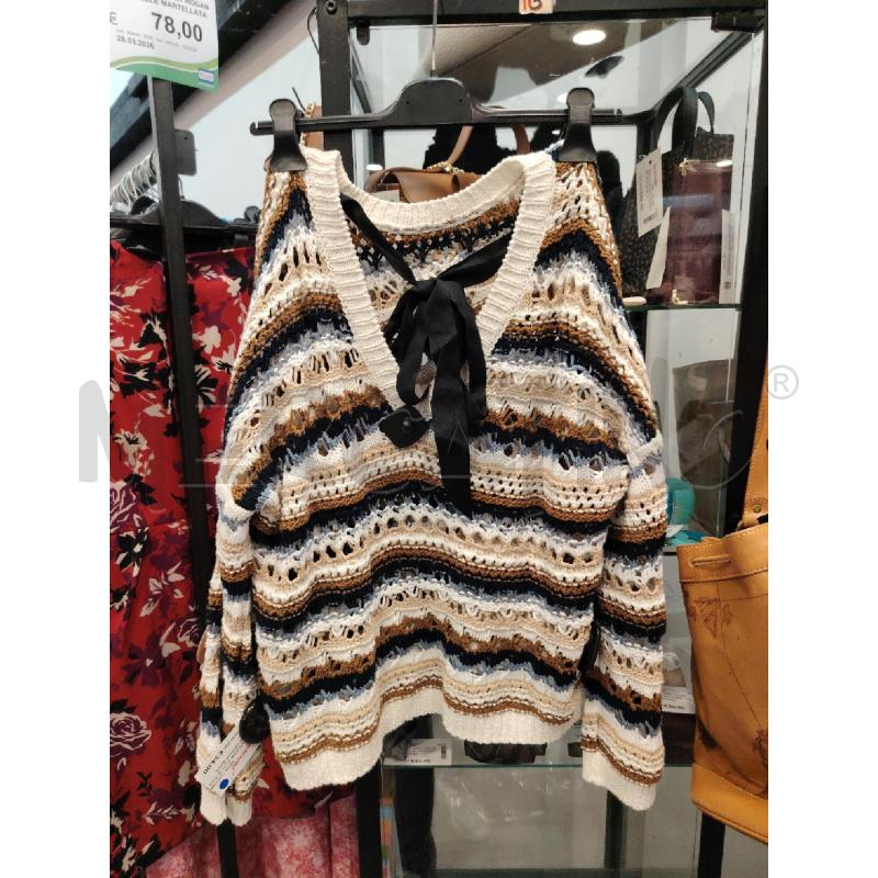 MAGLIONE D LIU JO MAGLIA GROSSA BLU BIA BEI | Mercatino dell'Usato Roma eur 2