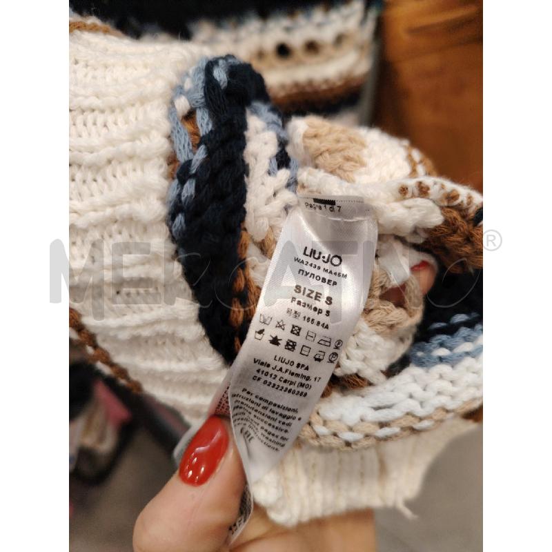 MAGLIONE D LIU JO MAGLIA GROSSA BLU BIA BEI | Mercatino dell'Usato Roma eur 3