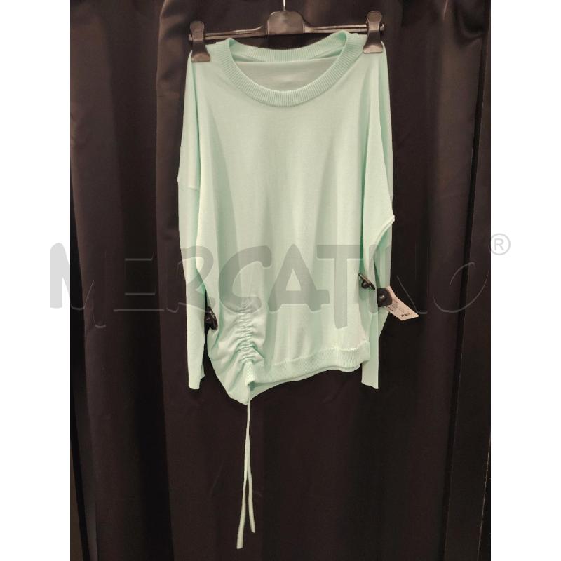 MAGLIONE D MALO VERDE ACQUA COTONE | Mercatino dell'Usato Roma eur 1