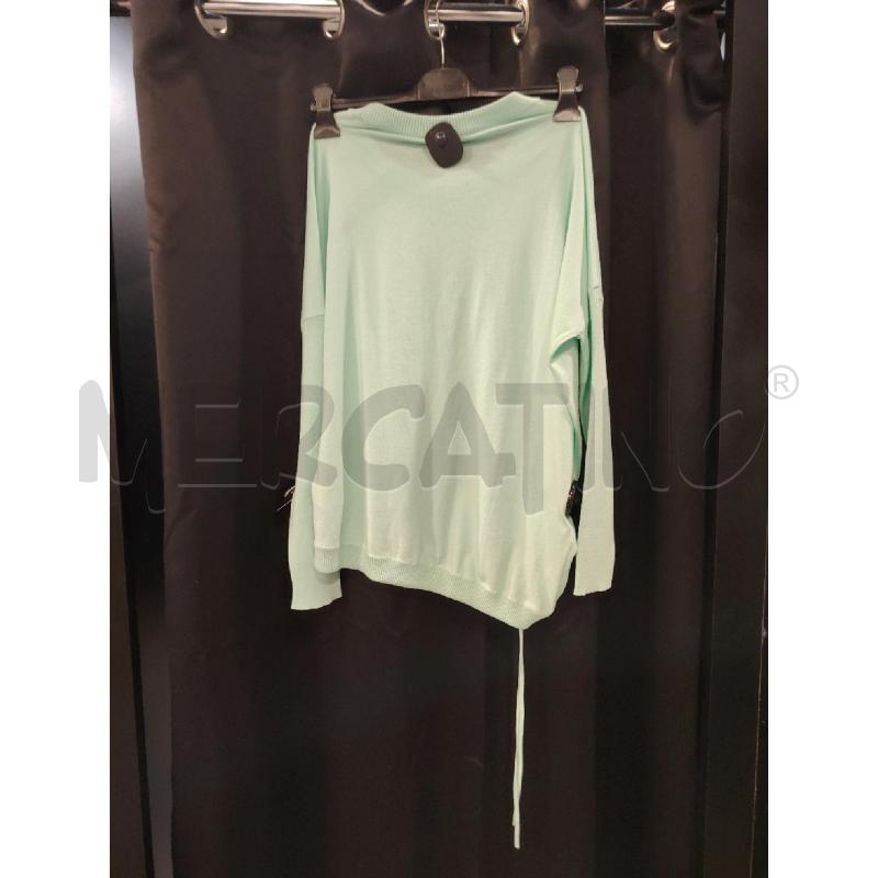 MAGLIONE D MALO VERDE ACQUA COTONE | Mercatino dell'Usato Roma eur 3