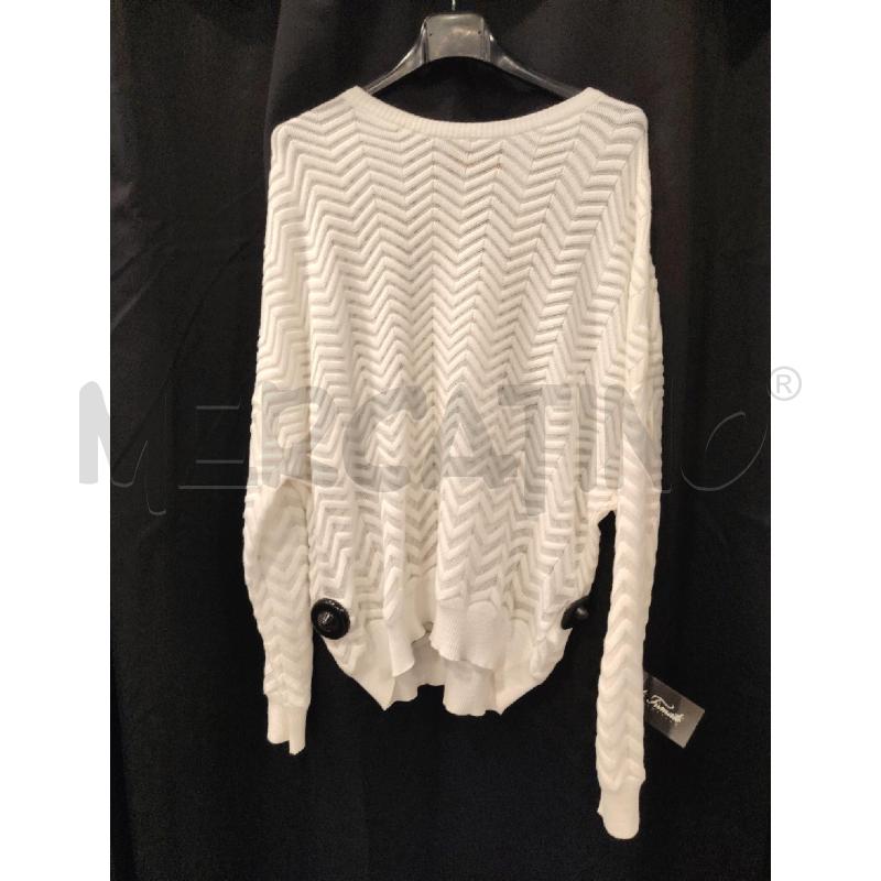 MAGLIONE D MISSONI BIANCO ZIGZAG | Mercatino dell'Usato Roma eur 1