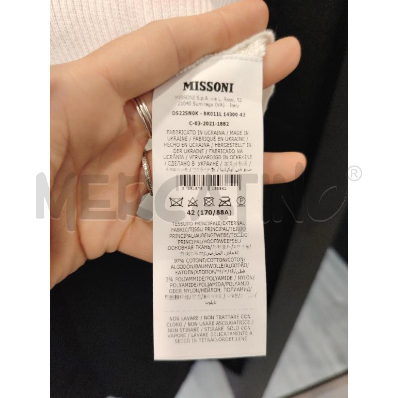 MAGLIONE D MISSONI BIANCO ZIGZAG | Mercatino dell'Usato Roma eur 2
