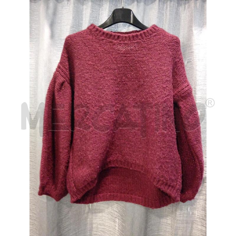 MAGLIONE D NENETTE BORDEAUX LUREX | Mercatino dell'Usato Roma eur 1