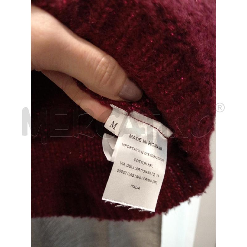 MAGLIONE D NENETTE BORDEAUX LUREX | Mercatino dell'Usato Roma eur 3