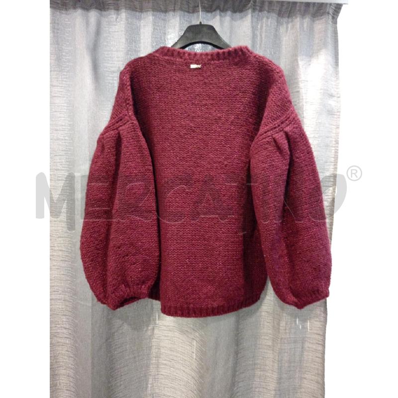 MAGLIONE D NENETTE BORDEAUX LUREX | Mercatino dell'Usato Roma eur 4