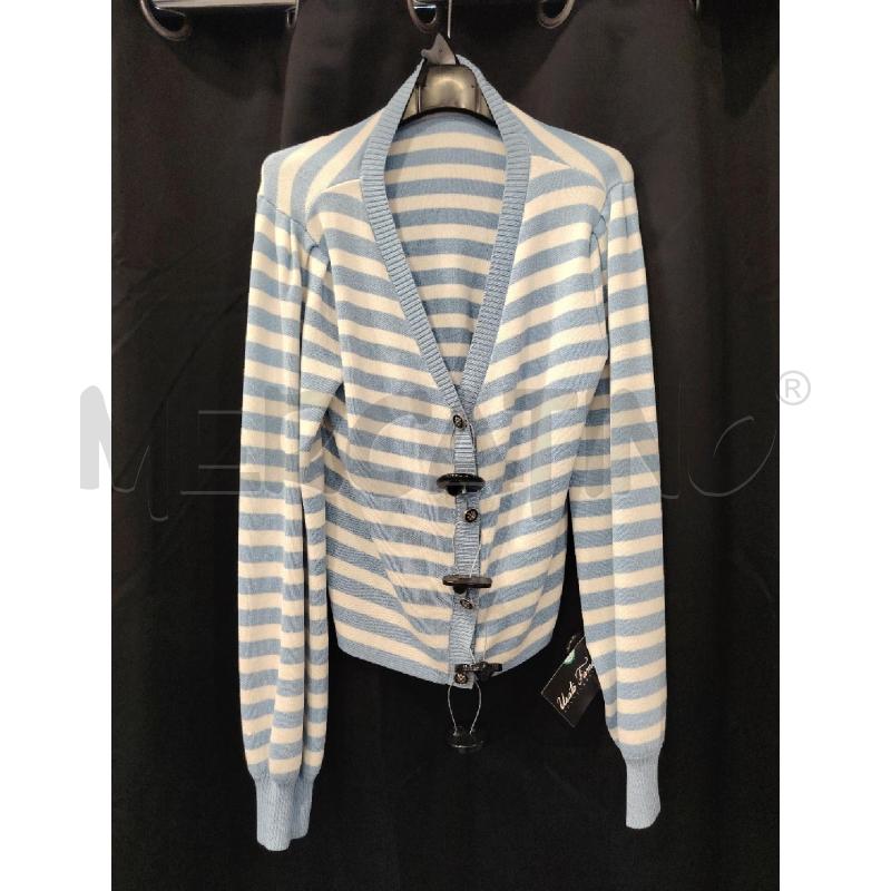 MAGLIONE D RICHMOND RIGHE BIA AZZ BOTT ARG  | Mercatino dell'Usato Roma eur 1