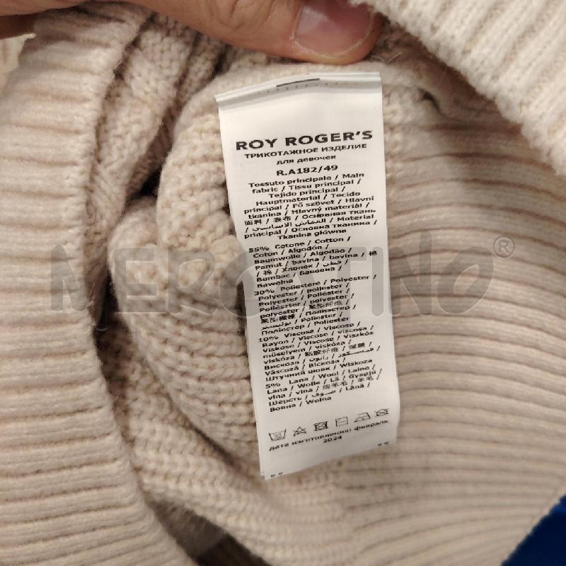 MAGLIONE D ROY ROGERS PANNA COLLO ALTO TRECCE CARTELL | Mercatino dell'Usato Roma eur 4