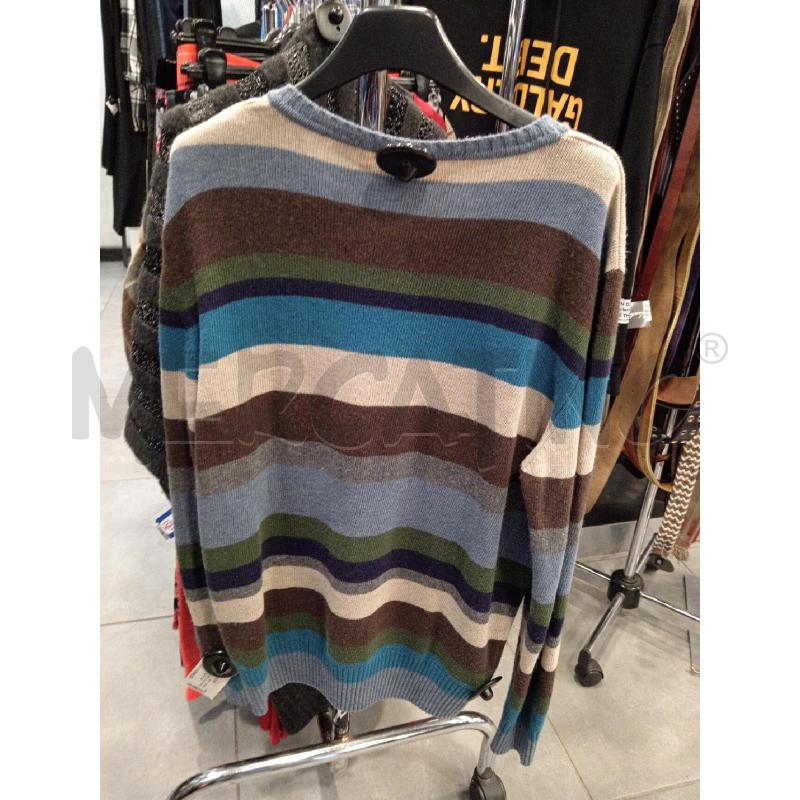 MAGLIONE U GALLO RIGHE AZZ BLU VE BEI MARR | Mercatino dell'Usato Roma eur 3