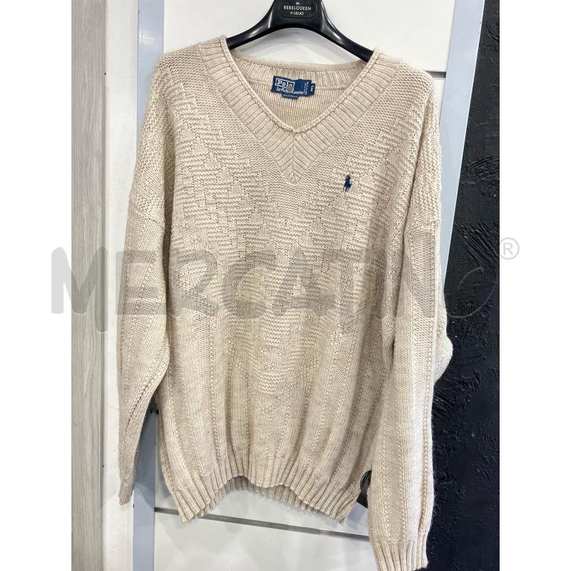 MAGLIONE U RALPH LAUREN LANAN BEI TRECCE SCOLLO V | Mercatino dell'Usato Roma eur 1