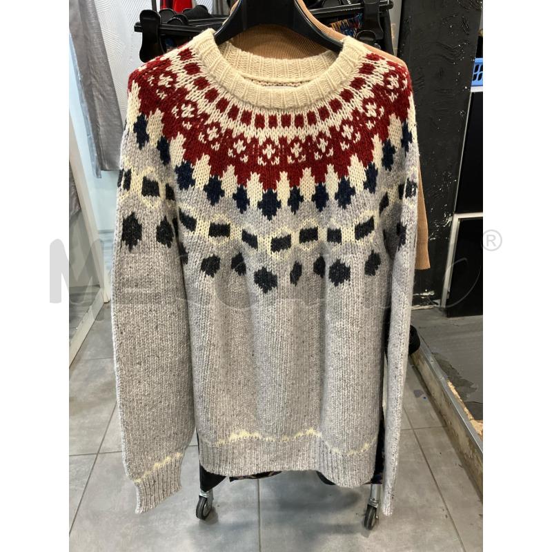 MAGLIONE U WOOLRICH GRI/BLU FANTASIA | Mercatino dell'Usato Roma eur 1