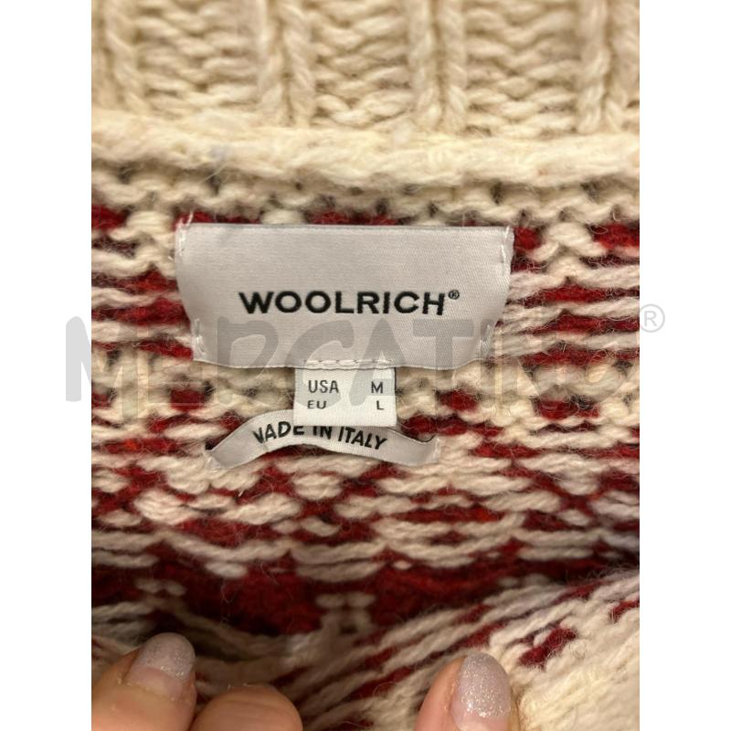 MAGLIONE U WOOLRICH GRI/BLU FANTASIA | Mercatino dell'Usato Roma eur 2
