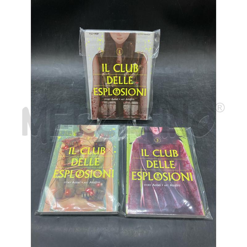 MANGA IL CLUB DELLE ESPLOSIONI 3 VOL COMPLETA | Mercatino dell'Usato Roma eur 1