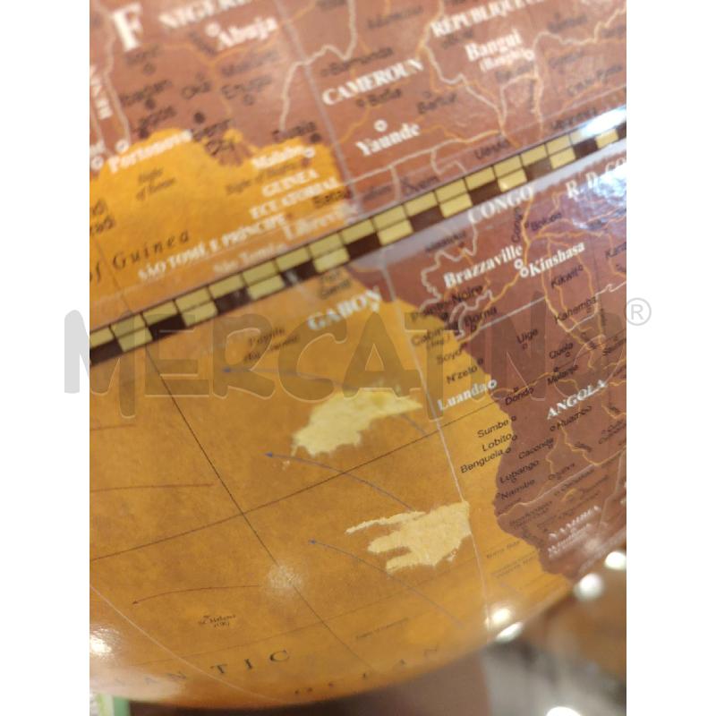 MAPPAMONDO ZOFFOLI LEGNO VINTAGE DA RIV | Mercatino dell'Usato Roma eur 5