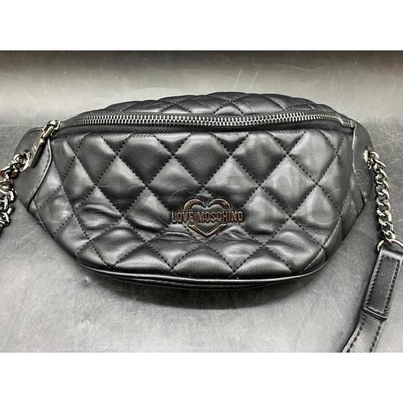 MARSUPIO LOVE MOSCHINO NERO TRAP | Mercatino dell'Usato Roma eur 2