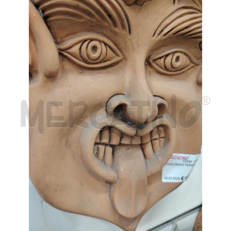 MASCHERA TERRACOTTA  | Mercatino dell'Usato Roma eur 2