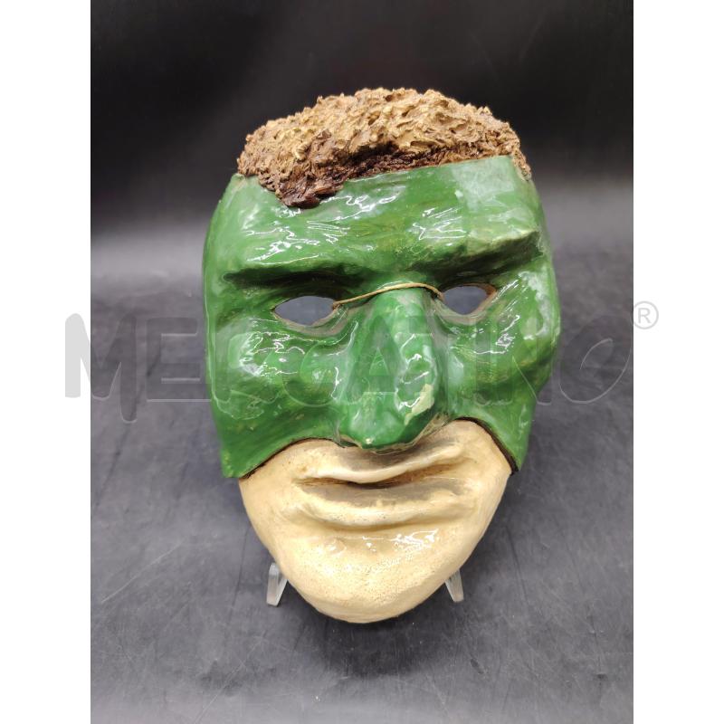 MASCHERA  TERRACOTTA SMALTATA GIPI | Mercatino dell'Usato Roma eur 1