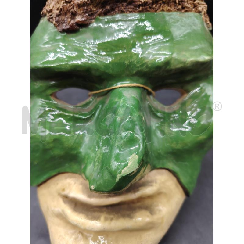 MASCHERA  TERRACOTTA SMALTATA GIPI | Mercatino dell'Usato Roma eur 2
