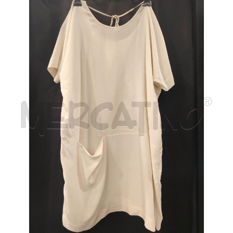 MAXI CAMICIONE D COS SETA PANNA | Mercatino dell'Usato Roma eur 1