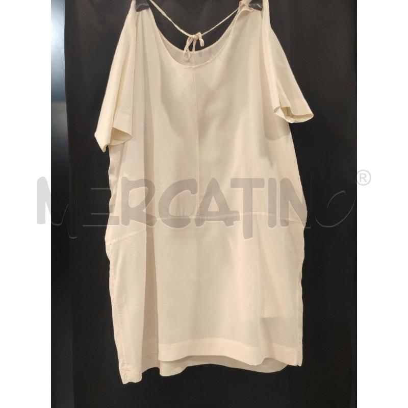 MAXI CAMICIONE D COS SETA PANNA | Mercatino dell'Usato Roma eur 2